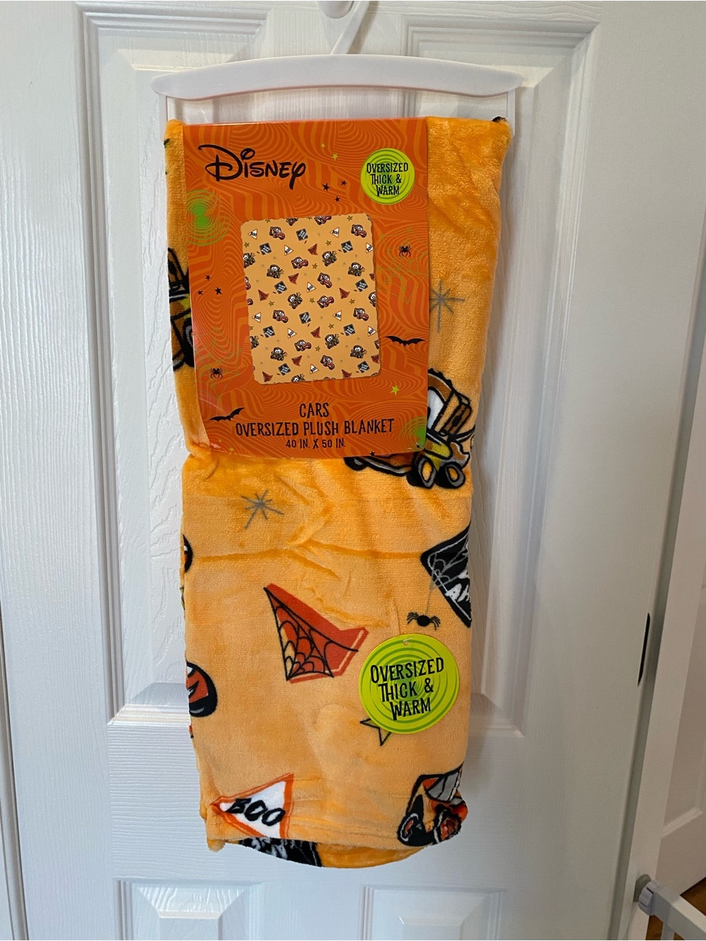 Disney Pixar Cars Halloween Blanket 40x 50 Lightning McQueen And Mater